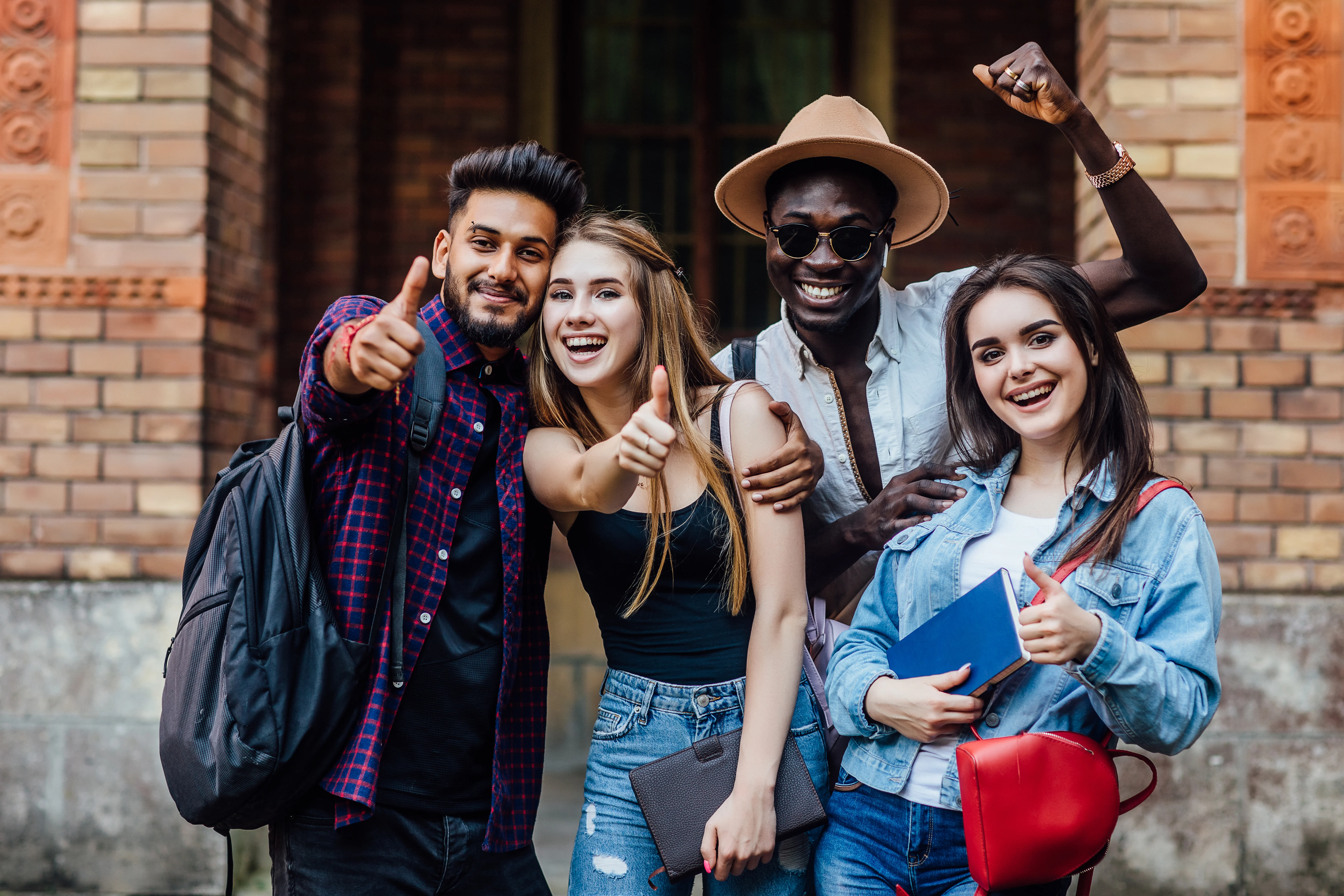 Students near university